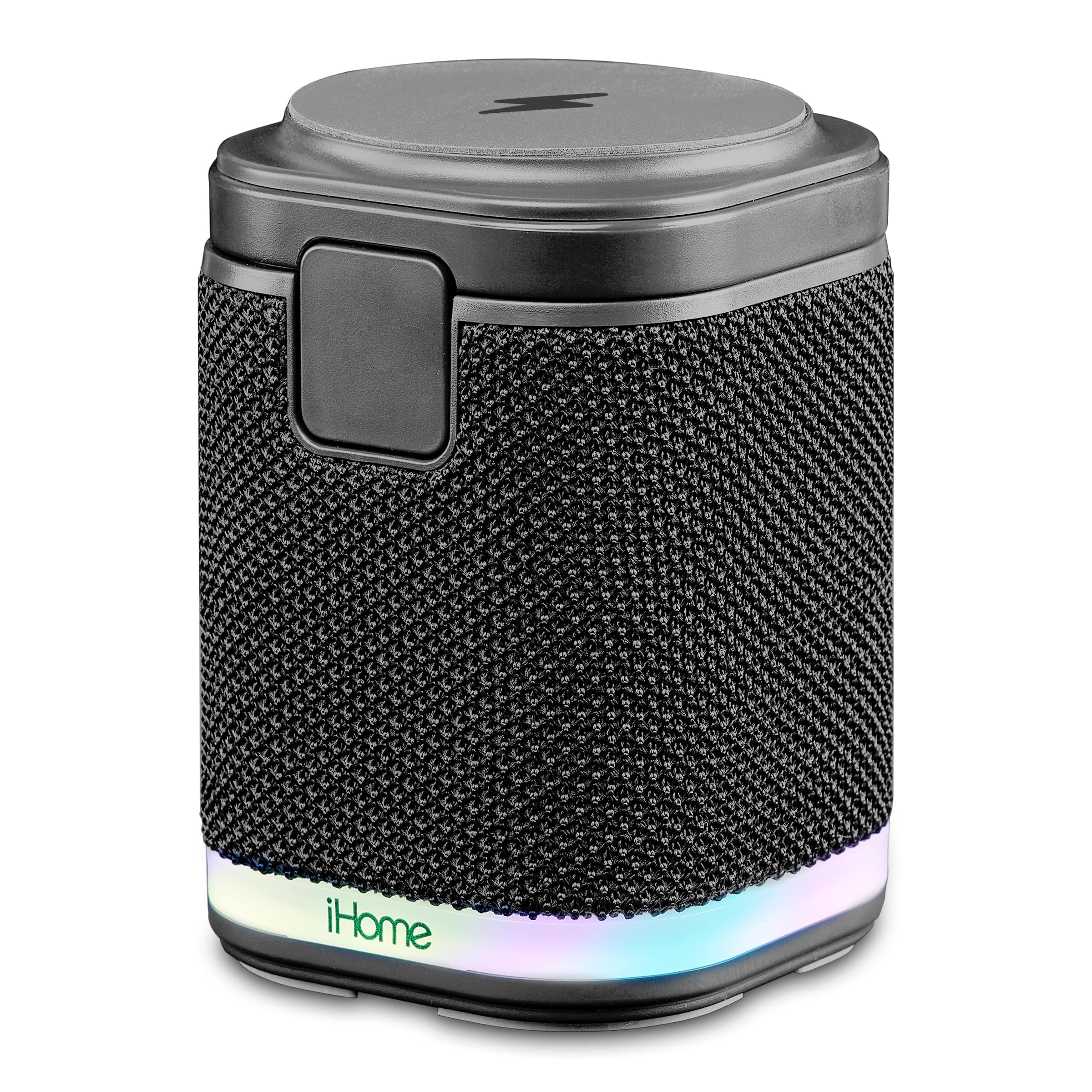 Alt View 14. iHome - Power Tower Dual Wireless Bluetooth Charging Speaker with Mood Light - Dark Gray.