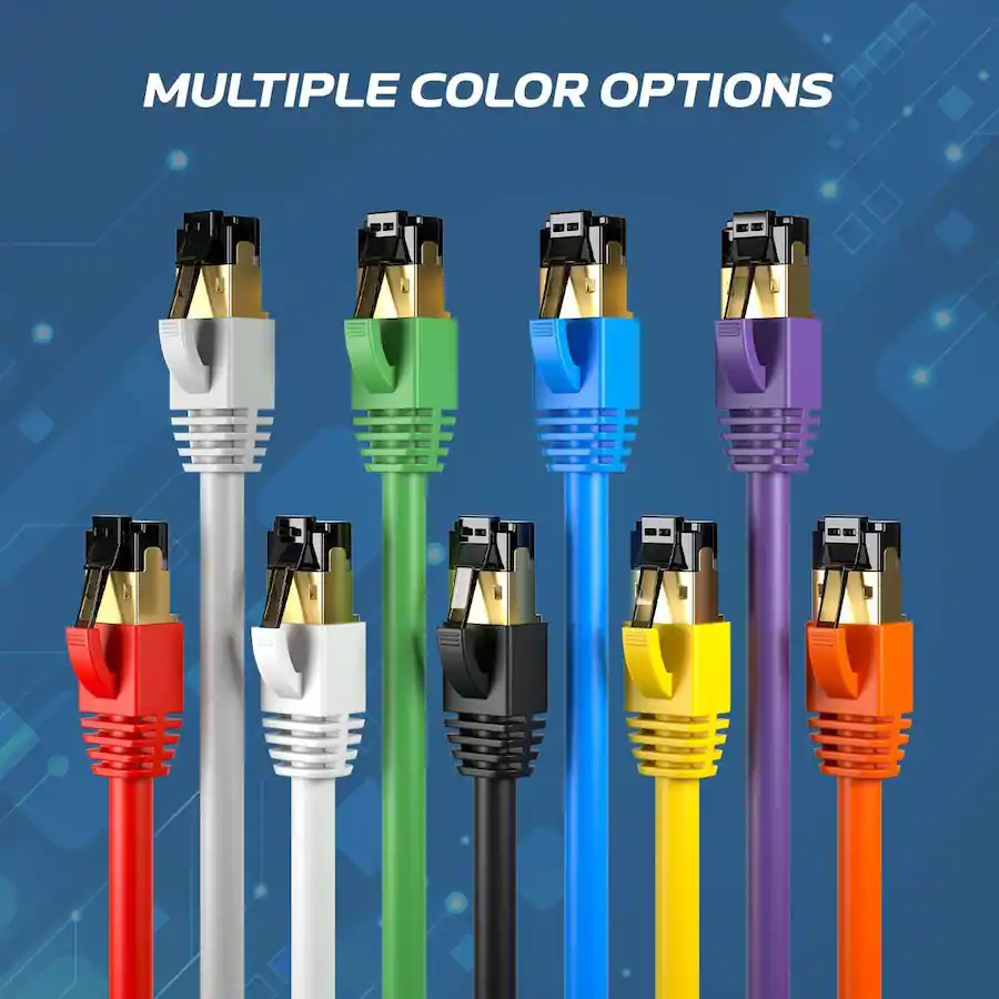 Copper Rust Cable Cables Direct Online Cat8 Ethernet Cable 15F, 40Gbps High Speed RJ45 ...