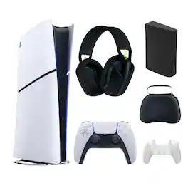 Playstation 5 Slim Console Digital Edition With Logitech G435 Headset and Accessories - PlayStation 5