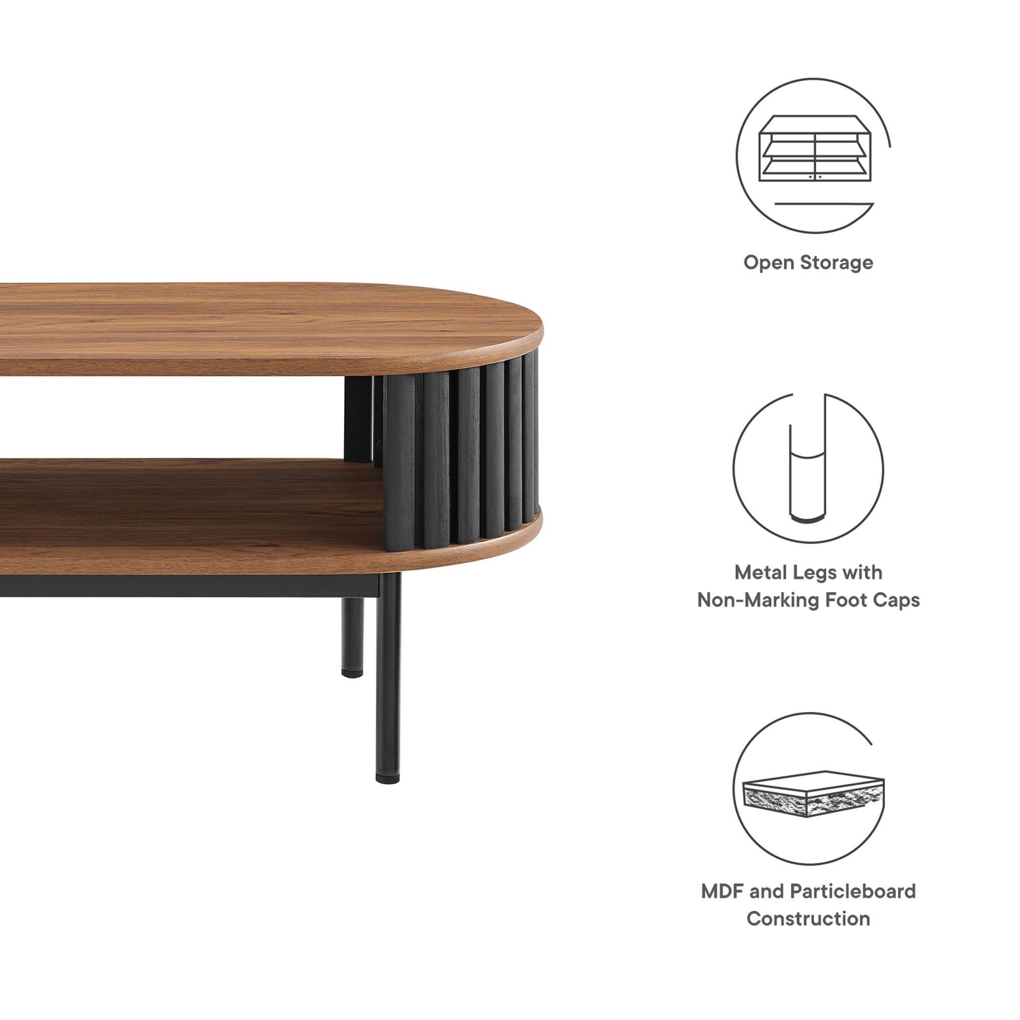Open Storage  
Metal Legs with Non-Marking Foot Caps  
MDF and Particleboard Construction