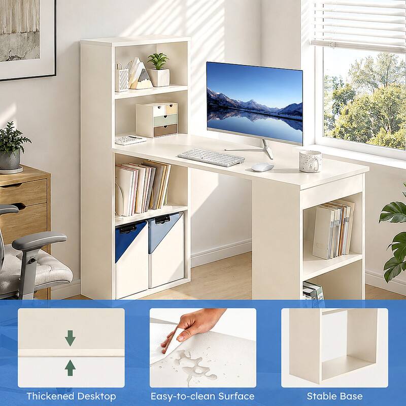 Thickened Desktop  
Easy-to-clean Surface  
Stable Base