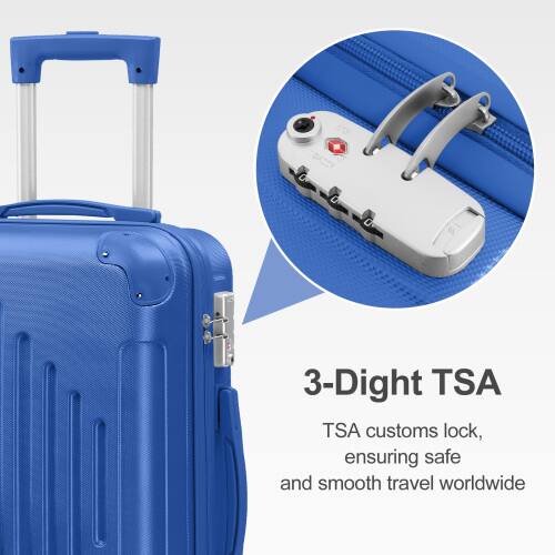 3-Digit TSA  
TSA customs lock, ensuring safe and smooth travel worldwide
