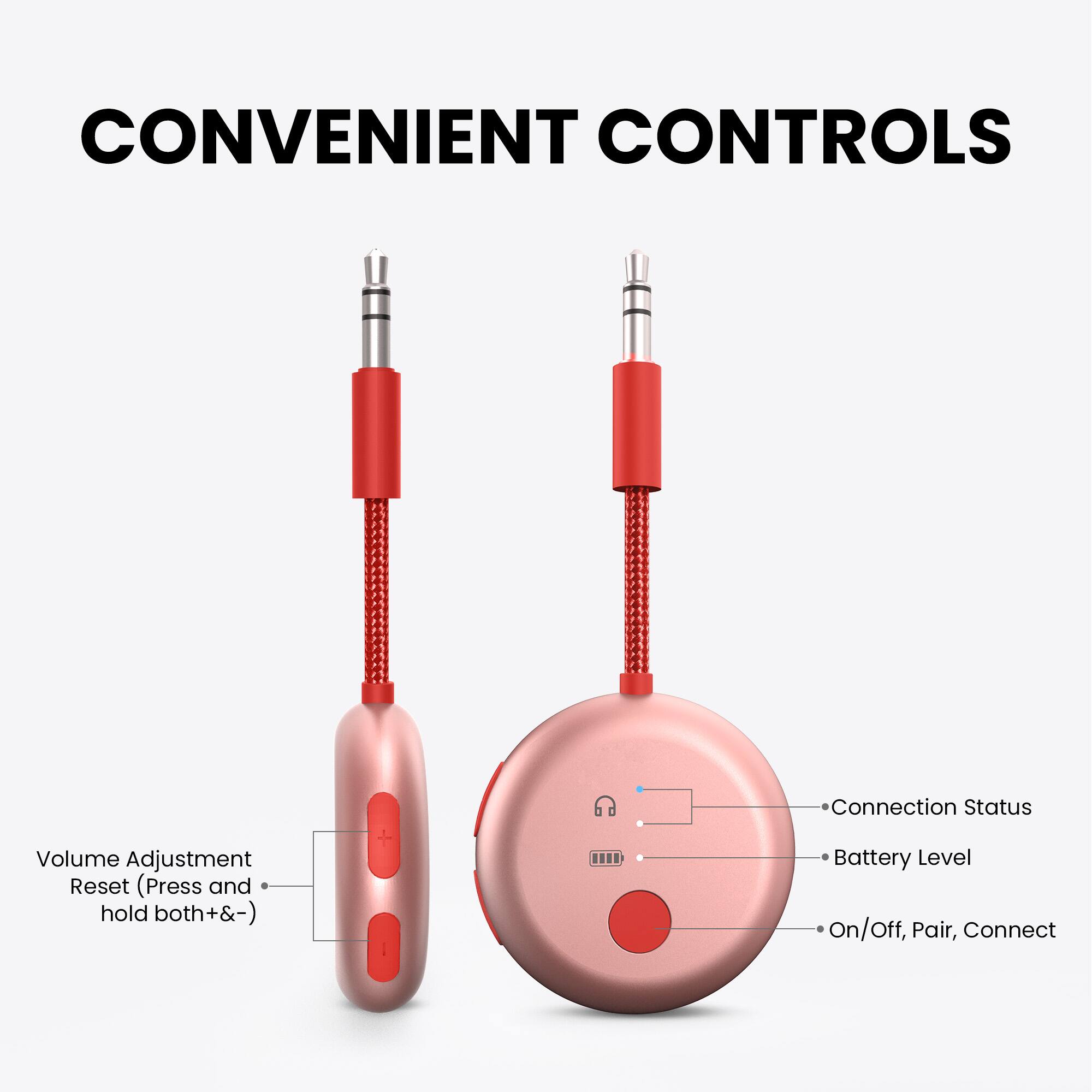 Alt View 2. Avantree - SoundJet R1 – 25Hr Airplane Bluetooth Adapter for All AirPods (Pro/Max) with Qualcomm Chipset.