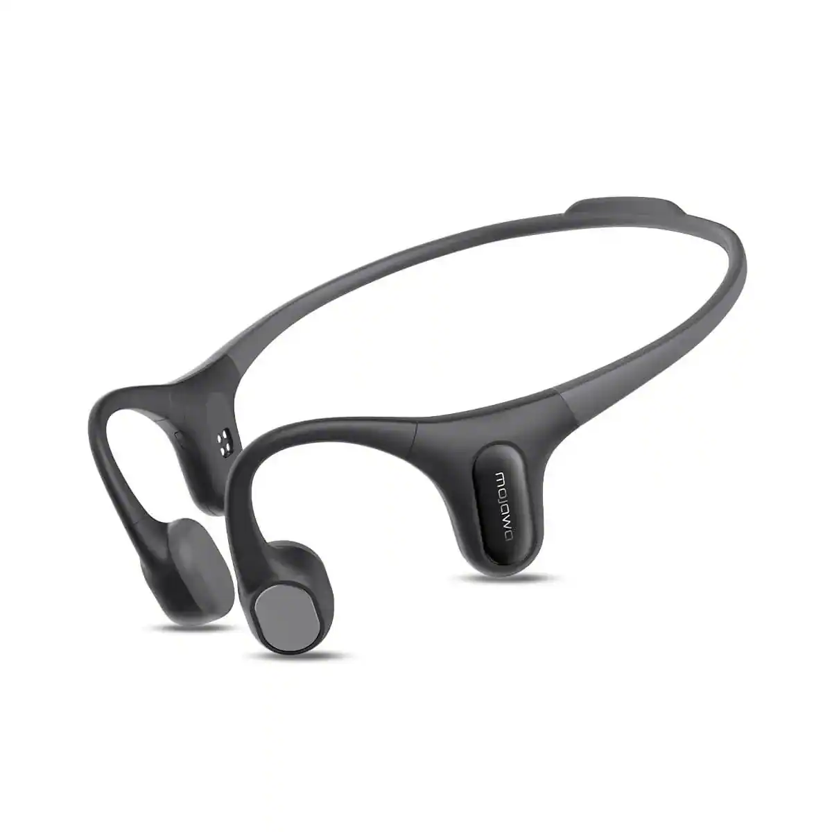 Front. Mojawa - Run Plus Waterproof Bone Conduction Headphones - Black.