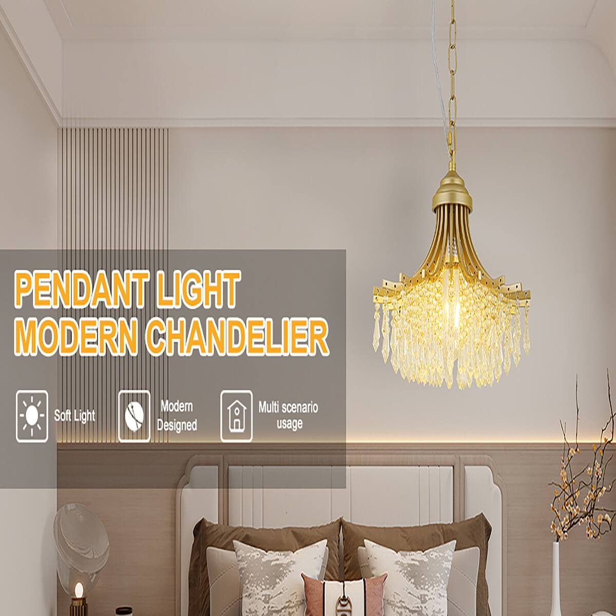 PENDANT LIGHT MODERN CHANDELIER

- Soft Light
- Modern Designed
- Multi scenario usage