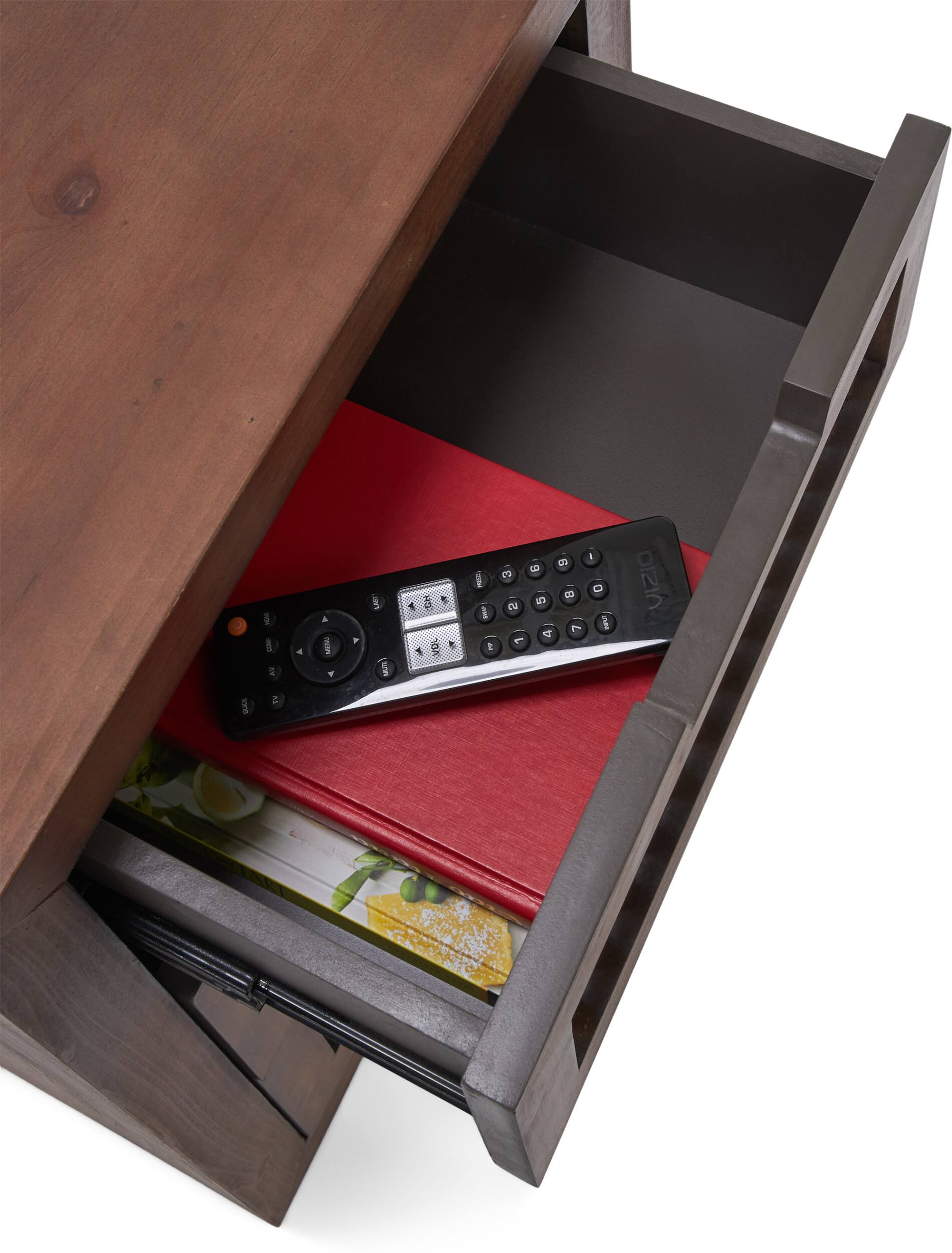 Alt View 15. Adore Decor - Sawyer 3-Drawer Cabinet - Brown.