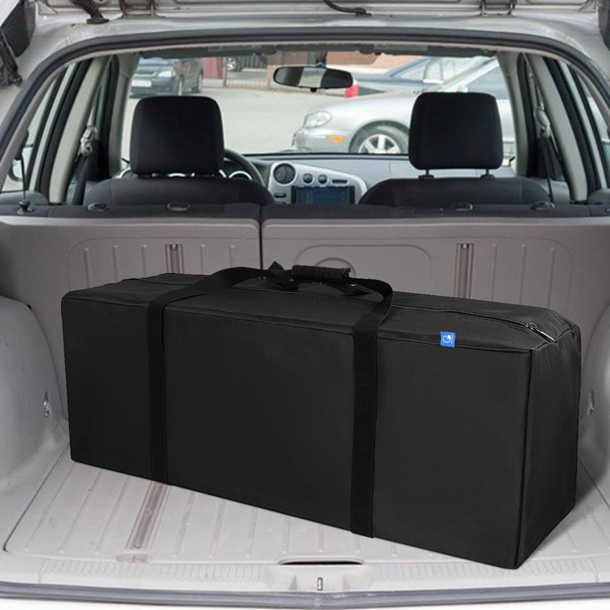 Alt View 5. Fabibe - 42" Sports Duffle Bag - 150l Extra Large Travel Duffel Luggage With Upgrade Zipper Sturdy & Water Resistant Black - Black-47inch 2Pack.