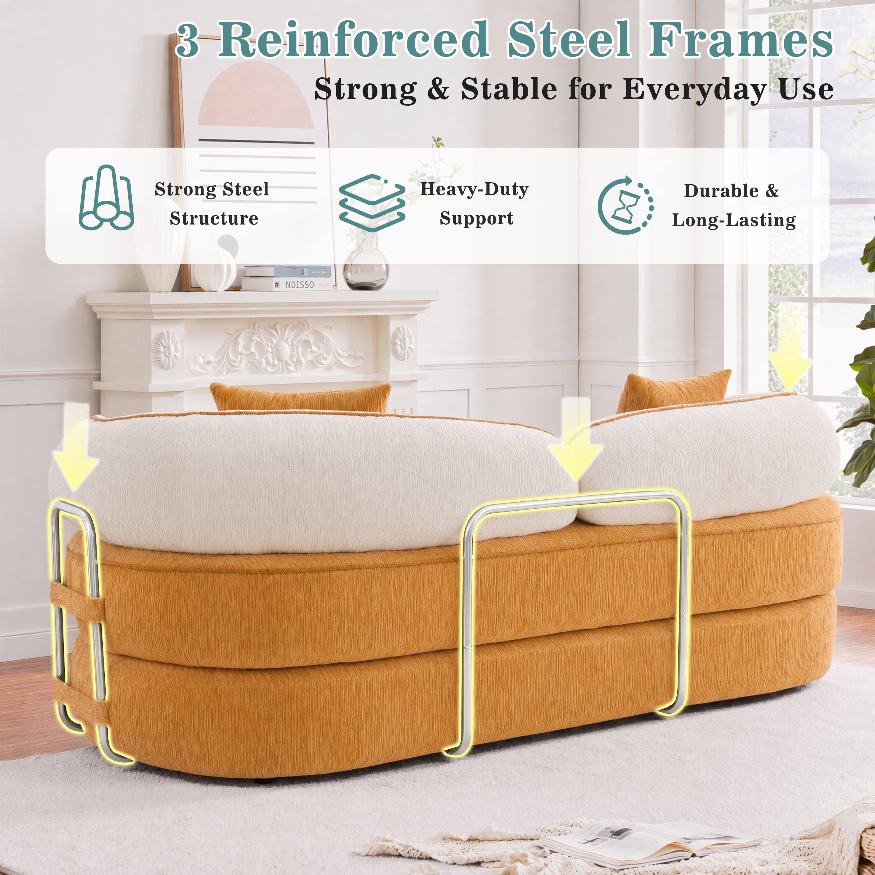 3 Reinforced Steel Frames Strong & Stable for Everyday Use

Strong Steel Structure
Heavy-Duty Support
Durable & Long-Lasting
