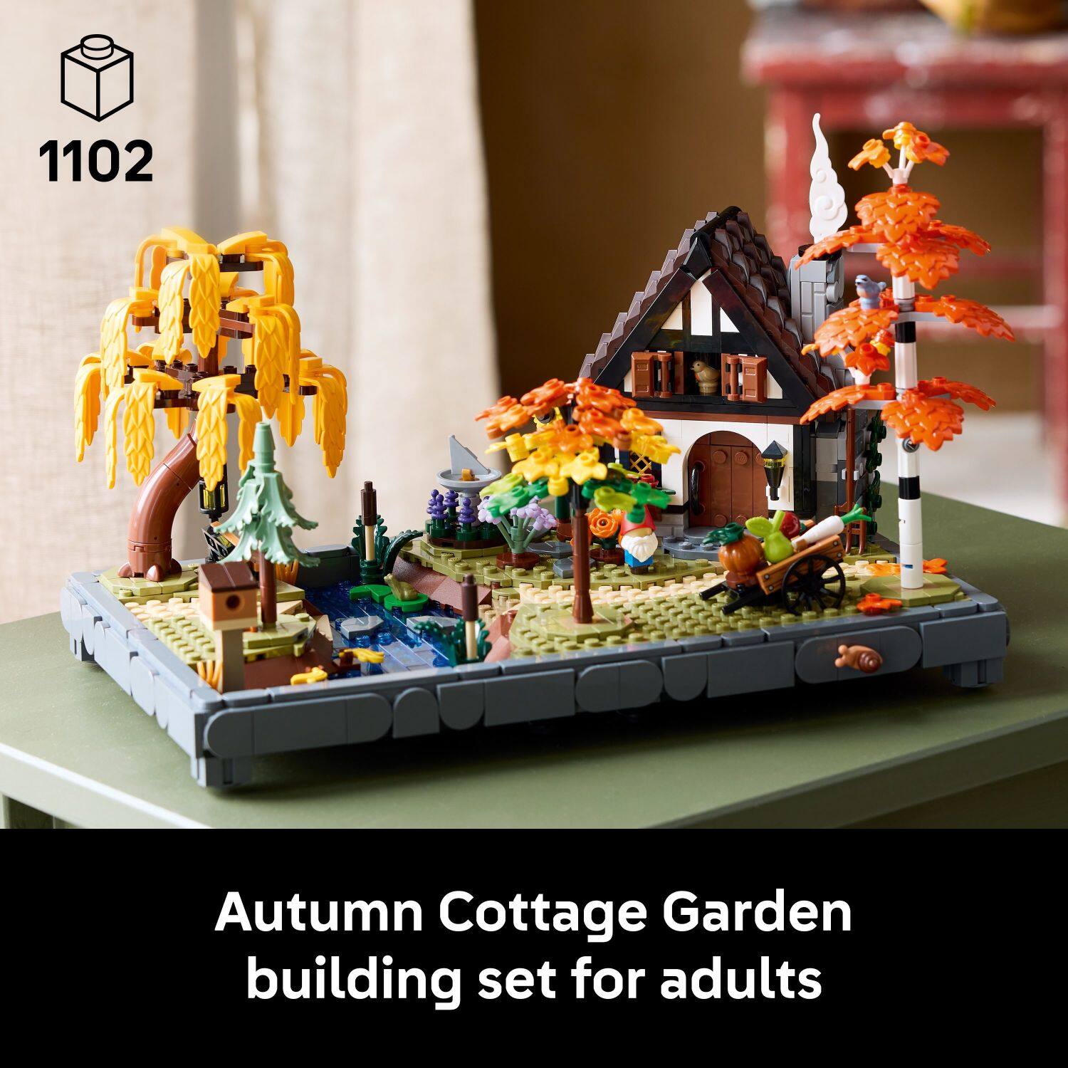 1102 Autumn Cottage Garden building set for adults