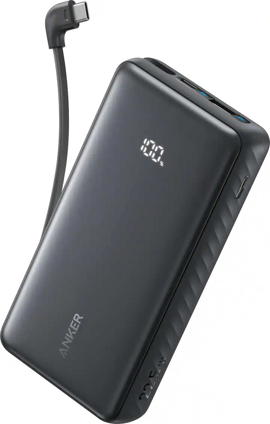 Usb Phone Box Anker Zolo Power Bank (20K, 22.5W, Built In USB C Cable) Black - Open ...