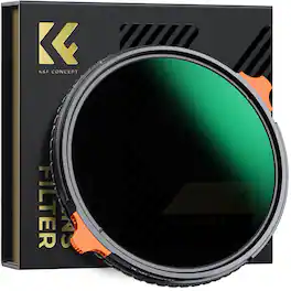 K&F Concept - 39mm Variable ND4-64 & CPL 2-in-1 Lens Filter (2-6 Stops), Nano-X Series