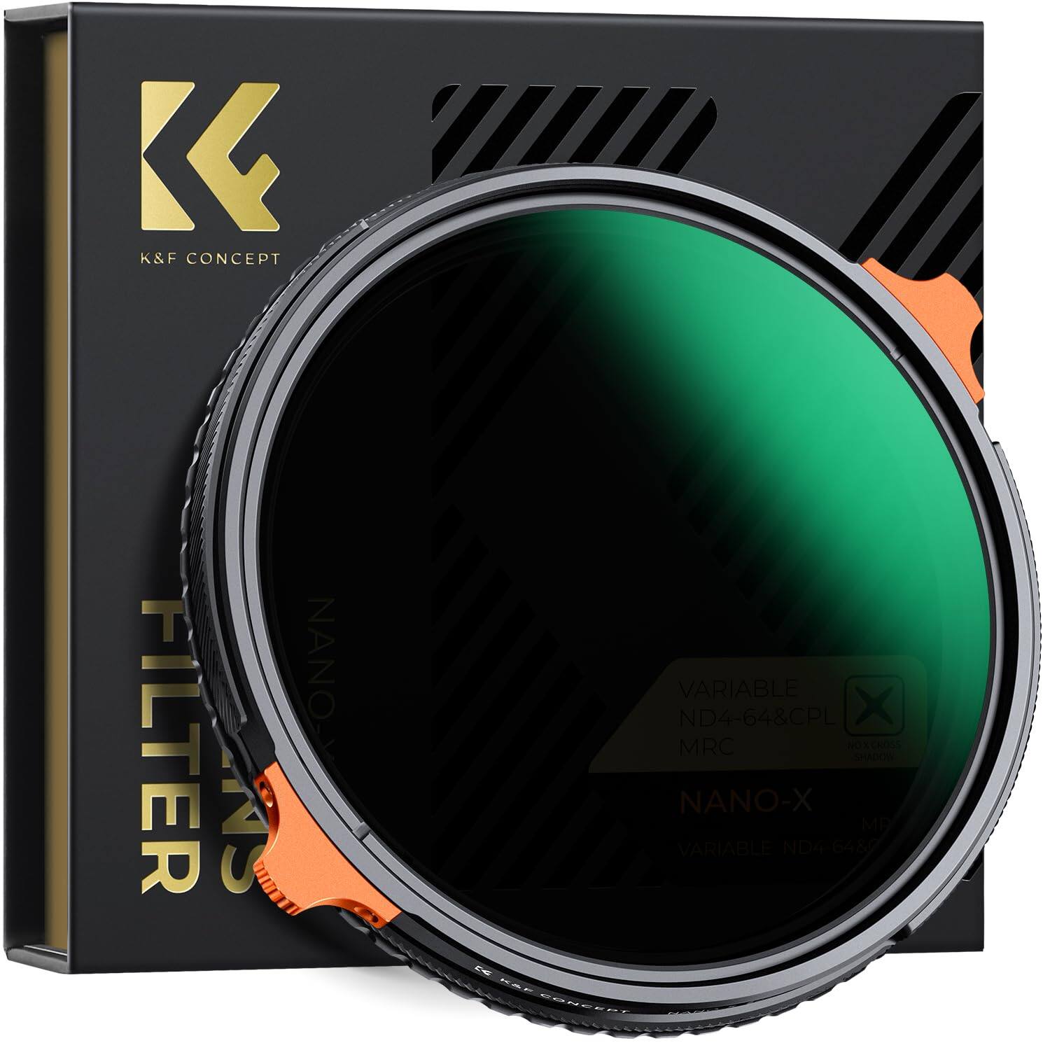 K&F Concept 39mm Variable ND4 64 & CPL 2 in 1 Lens Filter (2 6 Stops ...