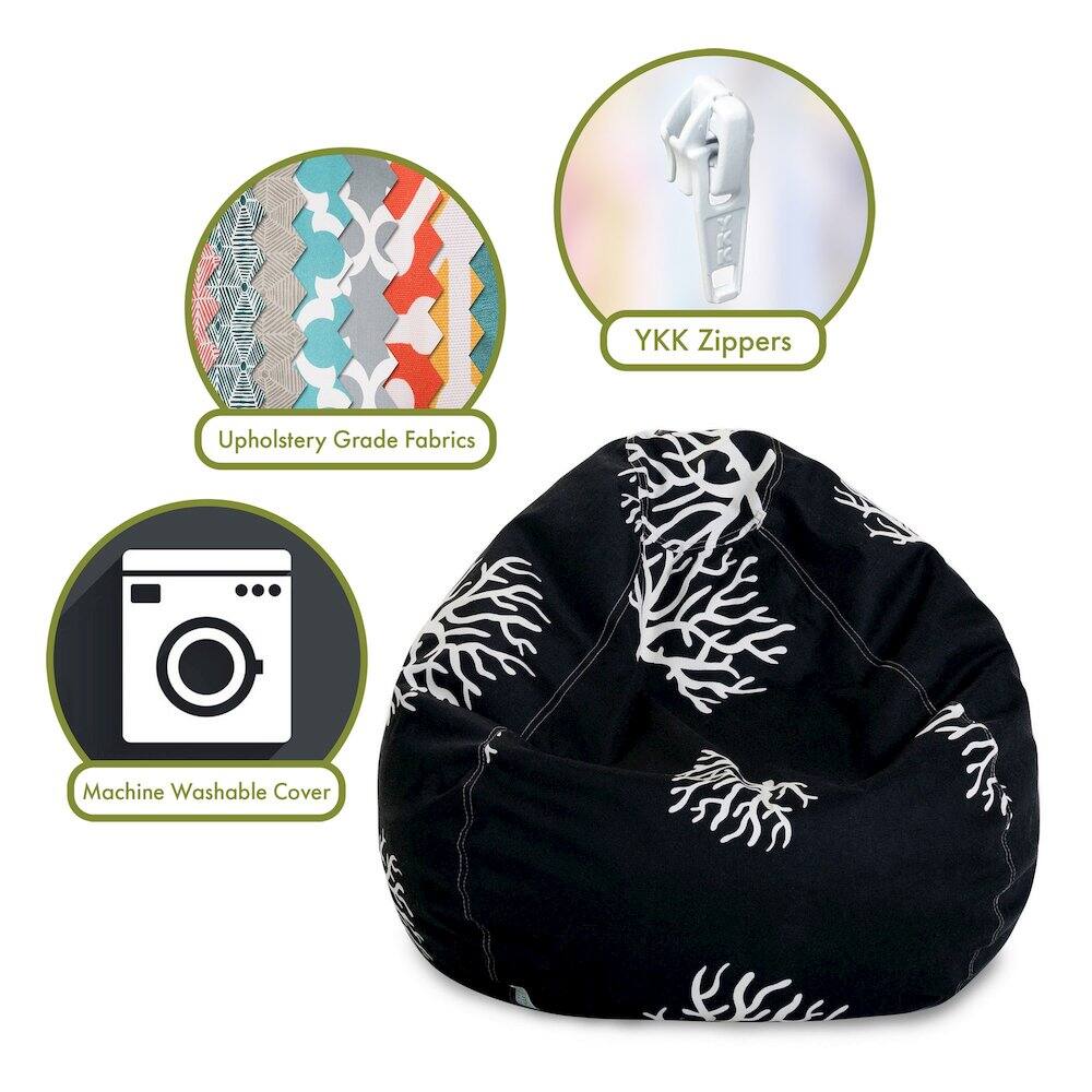 - Upholstery Grade Fabrics
- YKK Zippers
- Machine Washable Cover