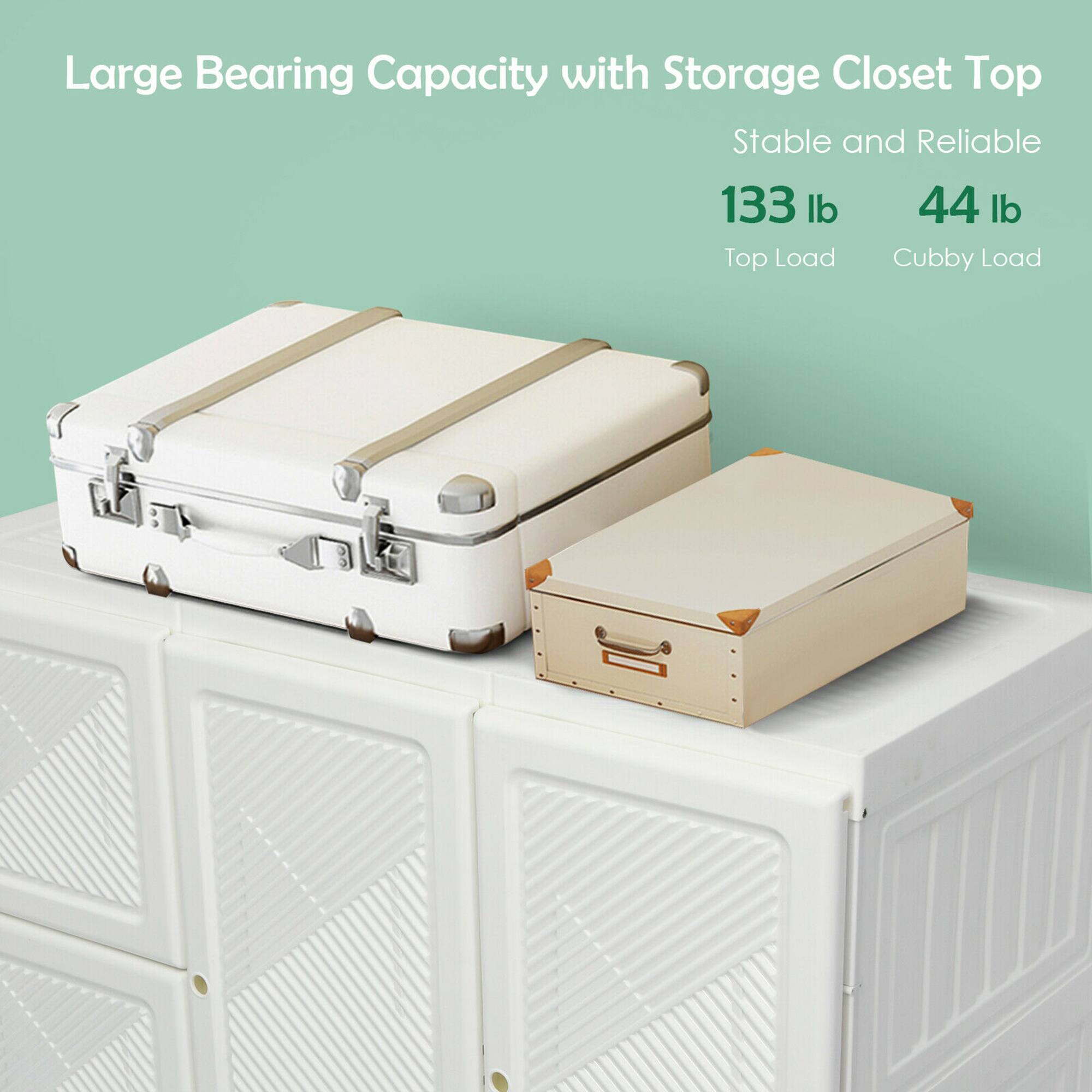Large Bearing Capacity with Storage Closet Top  
Stable and Reliable  
133 lb Top Load  
44 lb Cubby Load