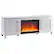 Angle. Henn & Hart - Chabot Crystal Fireplace TV Stand for TVs up to 75" - White.