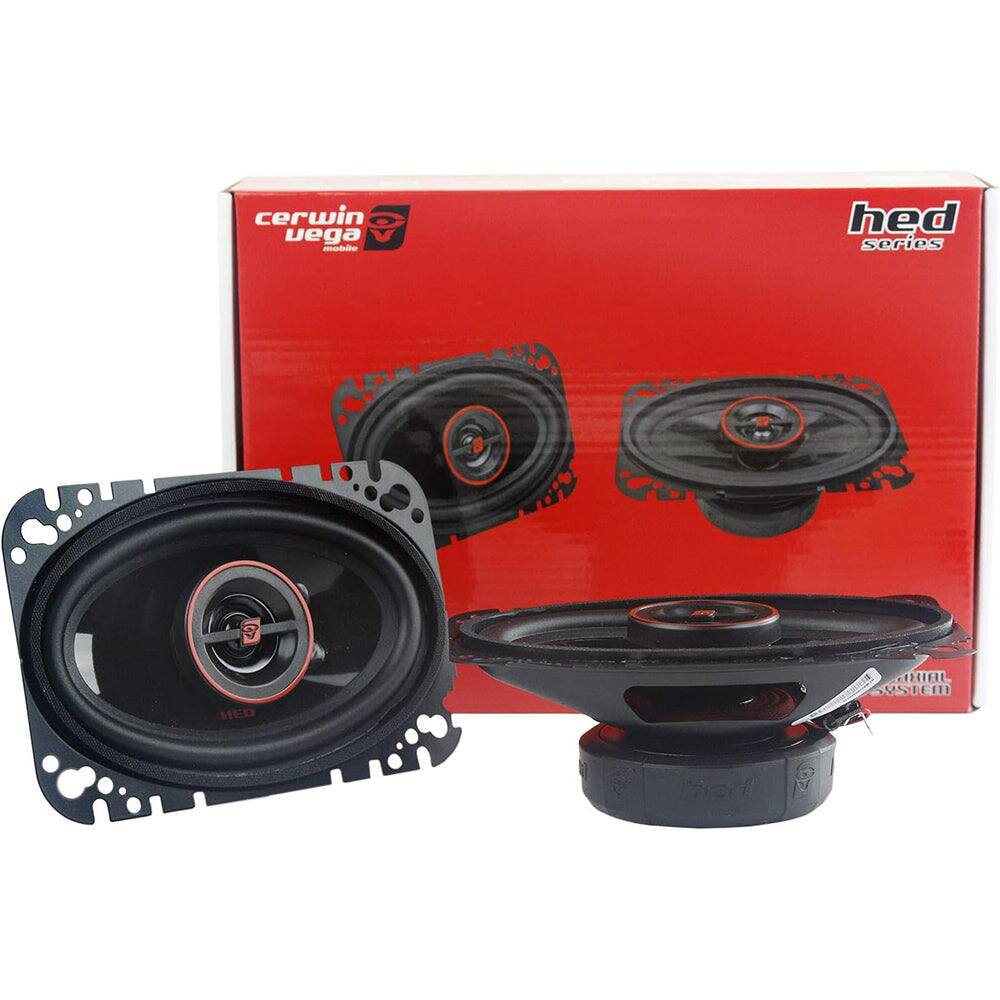 The text on the image is "cerwin vega mobile hed series - HED THX IEL SYSTEM".