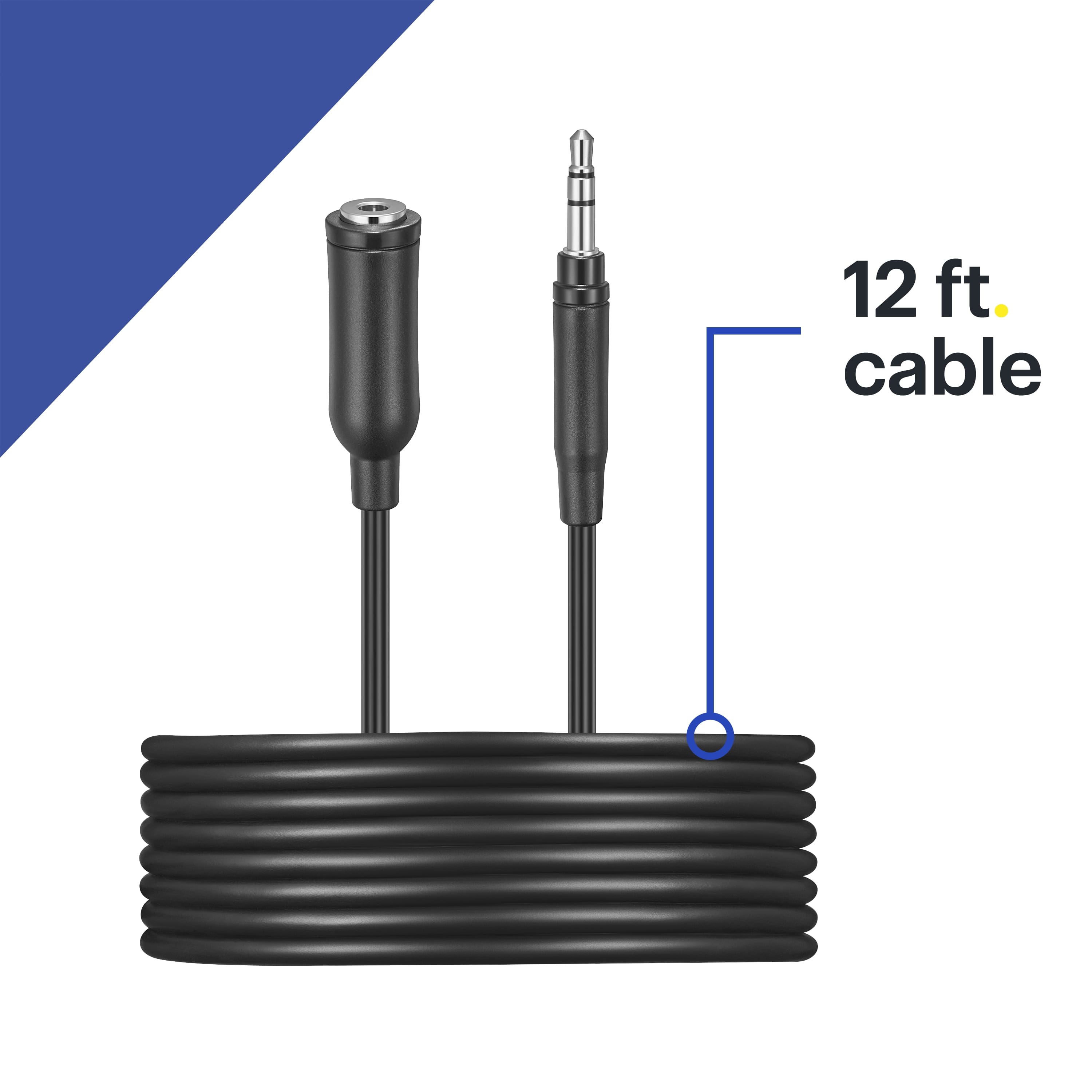 The text on the image reads "12 ft. cable."