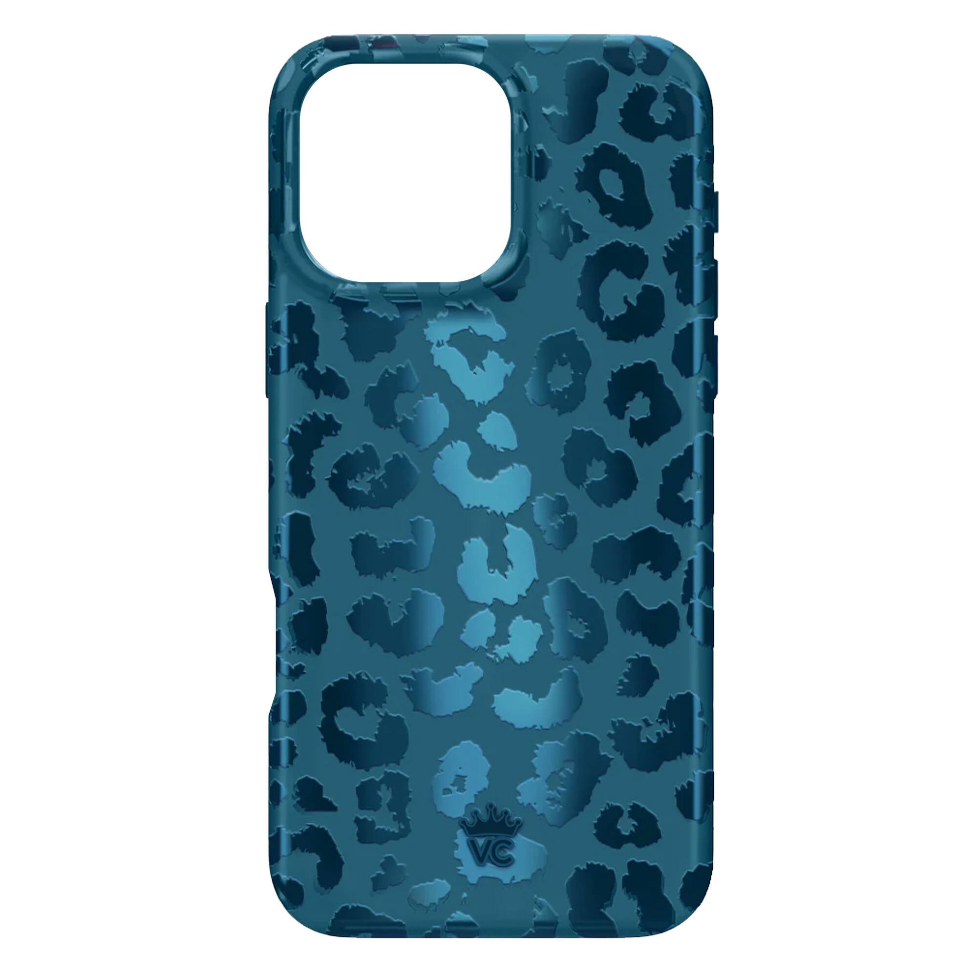 Alt View 2. VELVET CAVIAR - Magsafe Case for Apple iPhone 16 Pro Max - Metallic Navy Leopard.