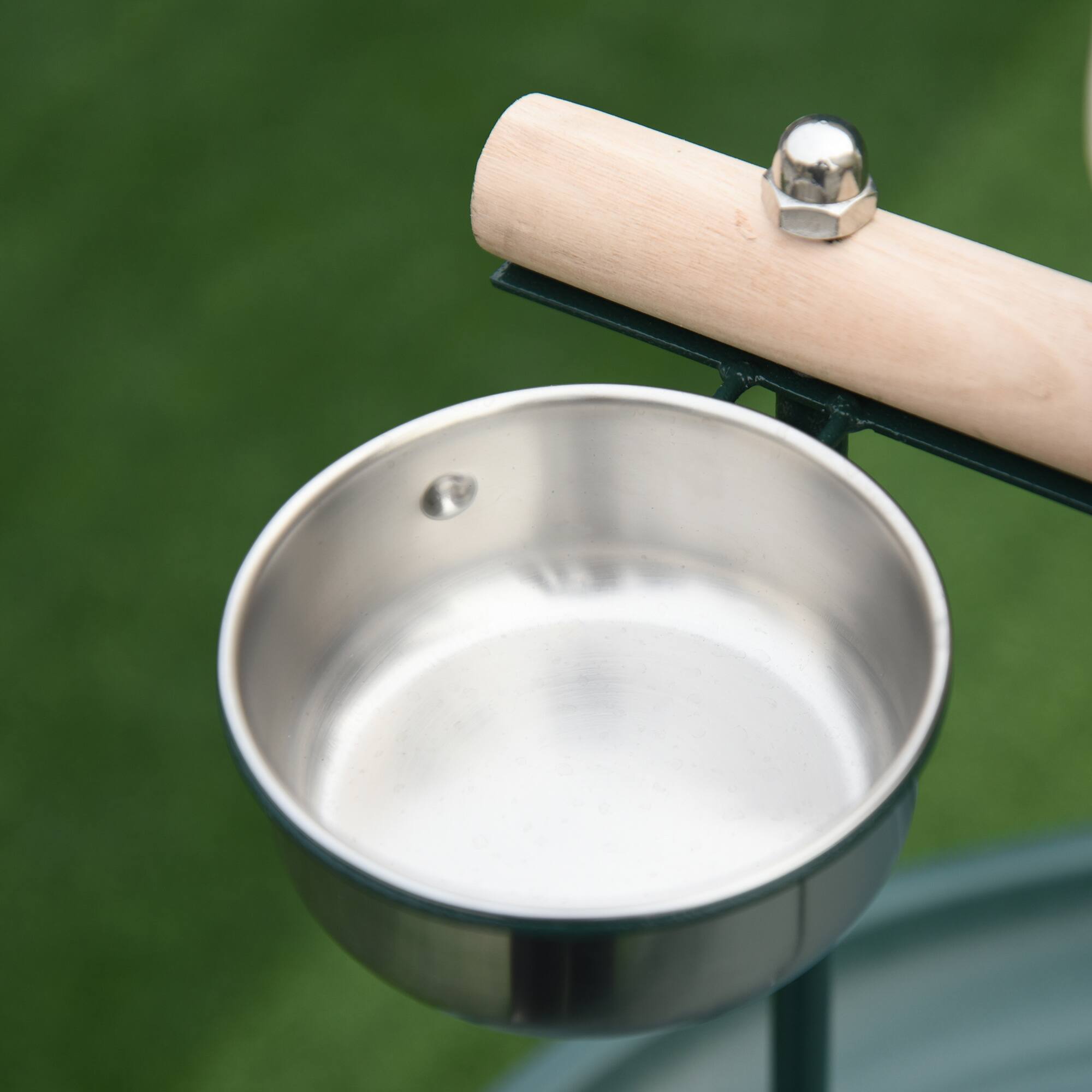 Alt View 4. Pawhut - PawHut 48" Rolling T-Stand Bird Training Activity Playground With Perch - Green.