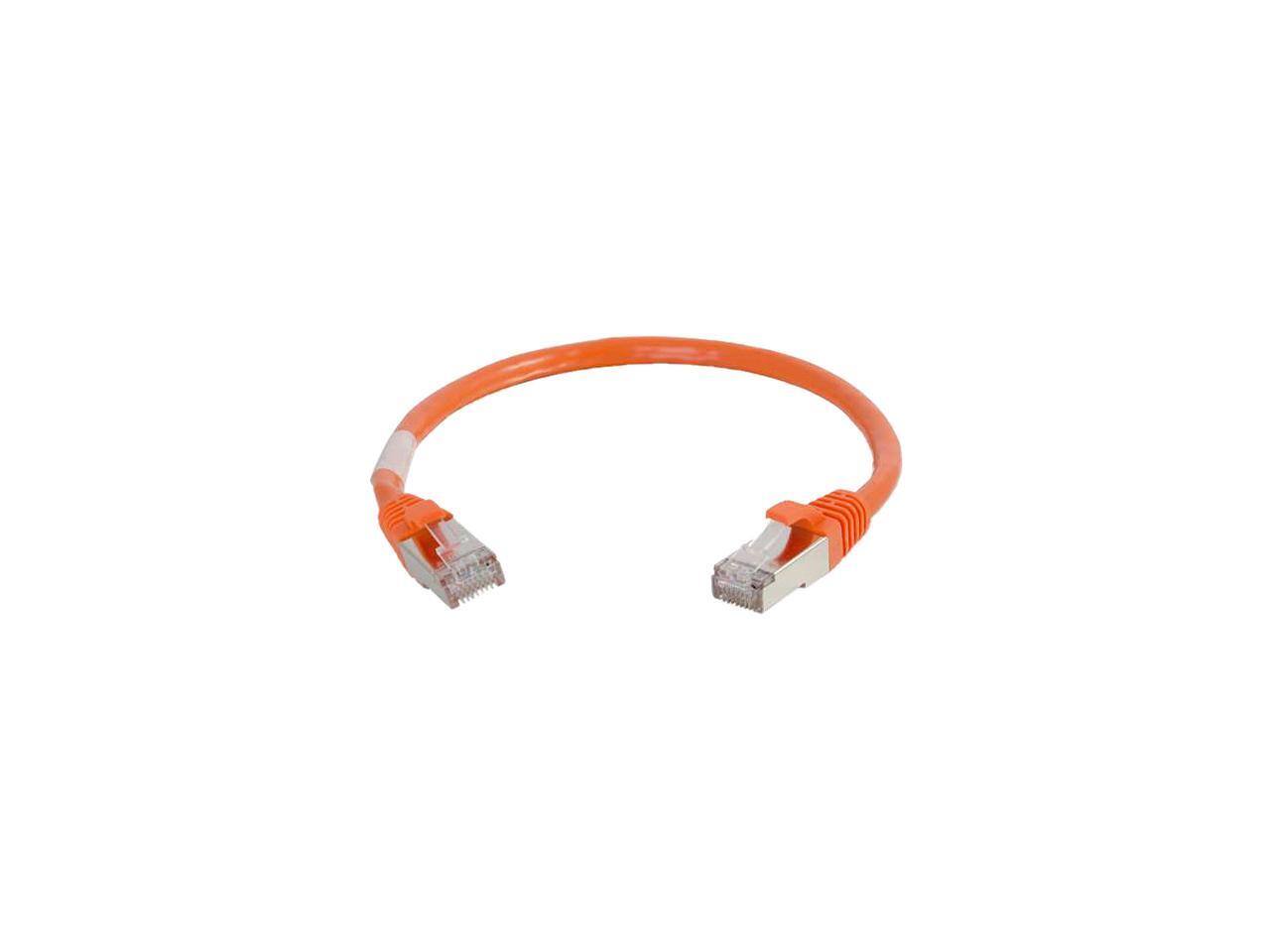 Alt View 1. Cables to Go - C2G / Cables to Go 00876 Cat6 Snagless Shielded (STP) Network Patch Cable, Orange (1 Foot/0.30 Meters).