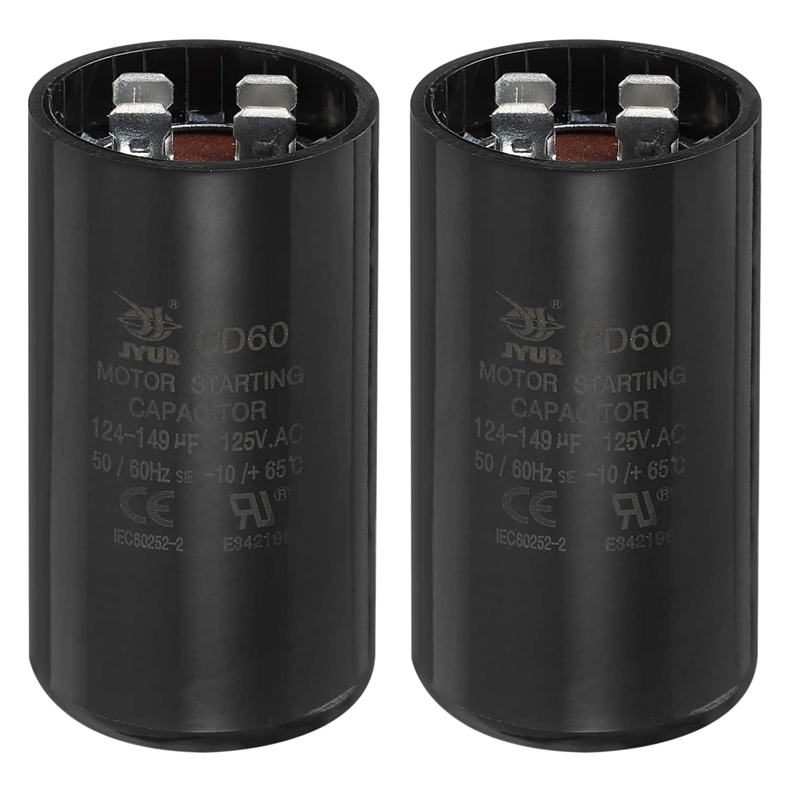 Unique Bargains - 2pcs CD60 Capacitor 124-149 Mfd, 125 VAC Run Motor Start for Electric Fan/Well Pump price history on PriceWatchPro