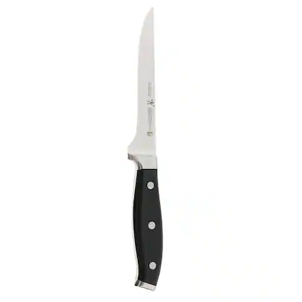 Front. Henckels - Henckels Forged Premio 5.5-inch Boning Knife - Black.