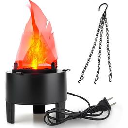 MOSZAR LLC - Bestview 3D Fake Fire Flame Light, LED Campfire Effect, Hanging Lamp for Decor - Clear