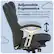 Alt View 13. Serta - Upholstered Back in Motion Health & Wellness Manager Office Chair - Fabric - Dark Gray.
