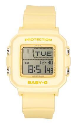 Casio - Baby-G Digital Plastic Strap Quartz BGD-10KH-9 100M Women's Watch - Yellow