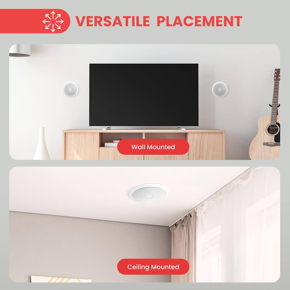 VERSATILE PLACEMENT

Wall Mounted

Ceiling Mounted