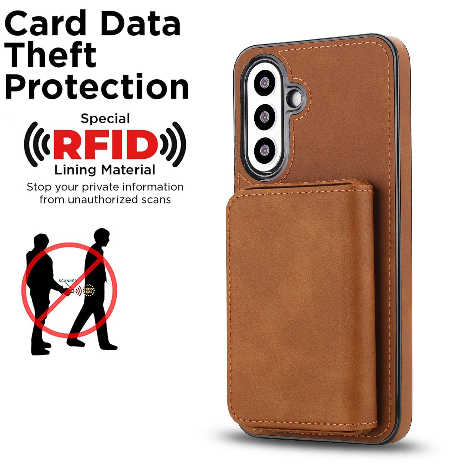 Card Data Theft Protection  
Special RFID Lining Material  
Stop your private information from unauthorized scans