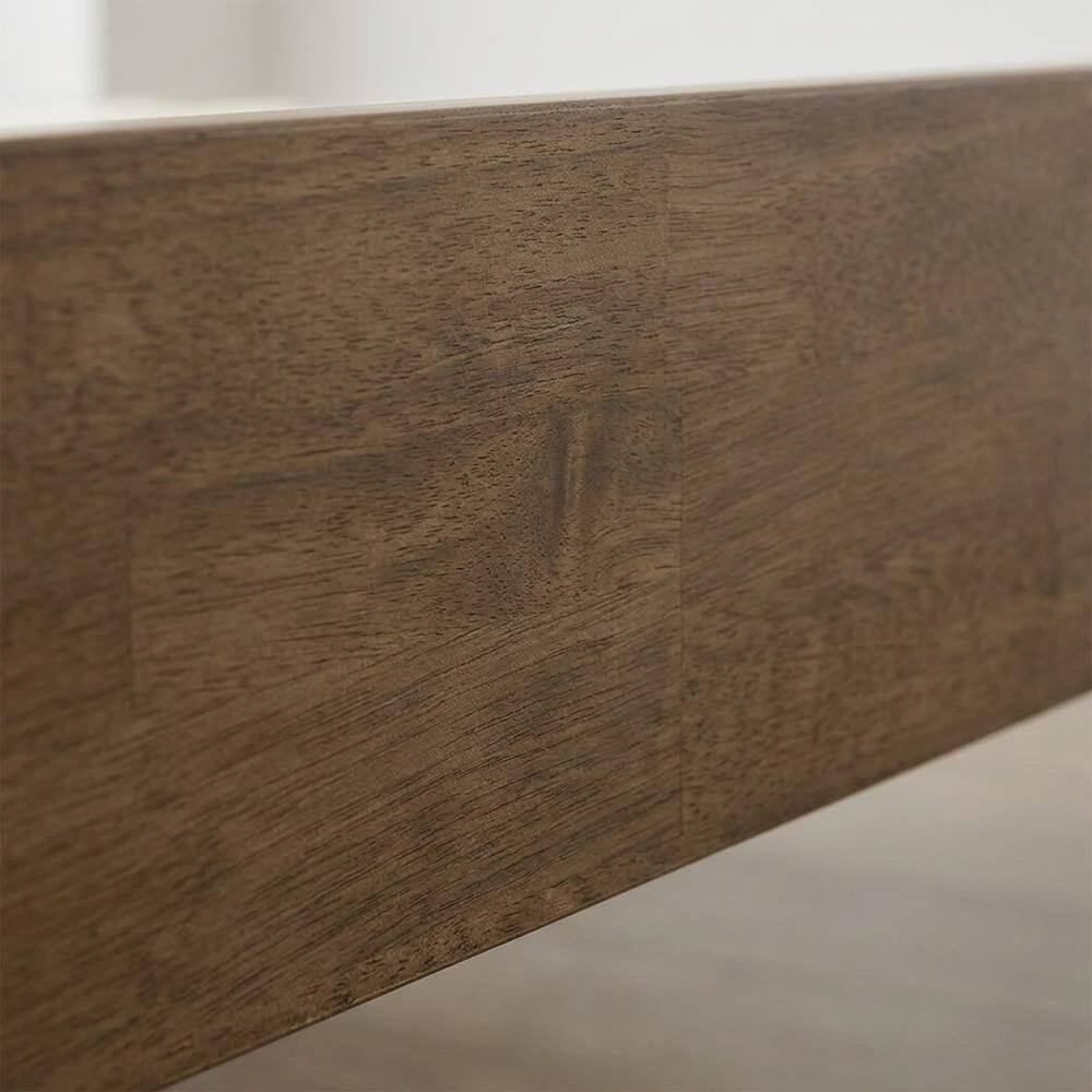 Alt View 3. FurniFact - Solid Wood Platform Bed - Barnwood.