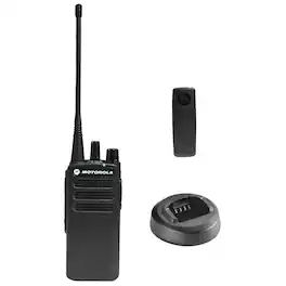 Motorola - CP100D Analog UHF Portable Non-Display Two Way Radio, 16 Channel, 4 Watt (403-480MHz) - Black