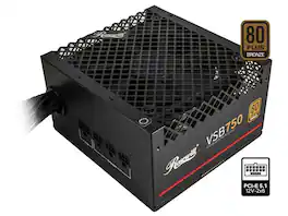 Rosewill - VSB 750W 80+ Bronze ATX 3.0/3.1 Semi-Modular PSU, PCIe 5.1 12V-2x6, 105°C Caps, 120mm Fan, 5yr Warranty