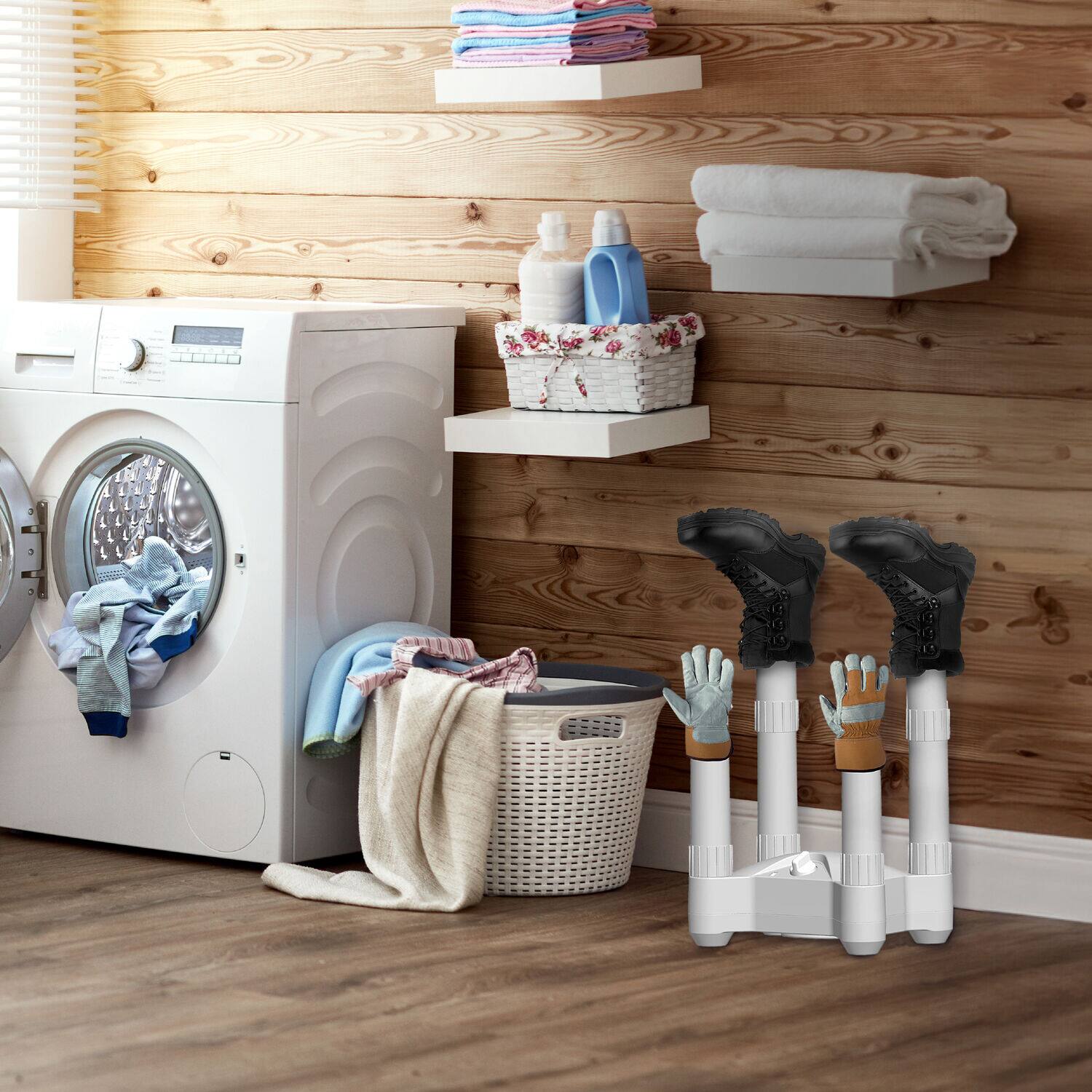 Alt View 20. Lifesmart - 4 Post Fast Airflow Boot Dryer - White.