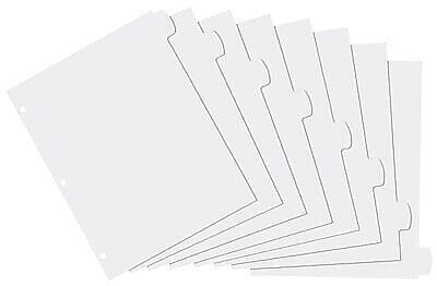 Alt View 4. Avery - Avery Big Tab Write & Erase Plastic Dividers, 8 Tabs, White (16371) - White.