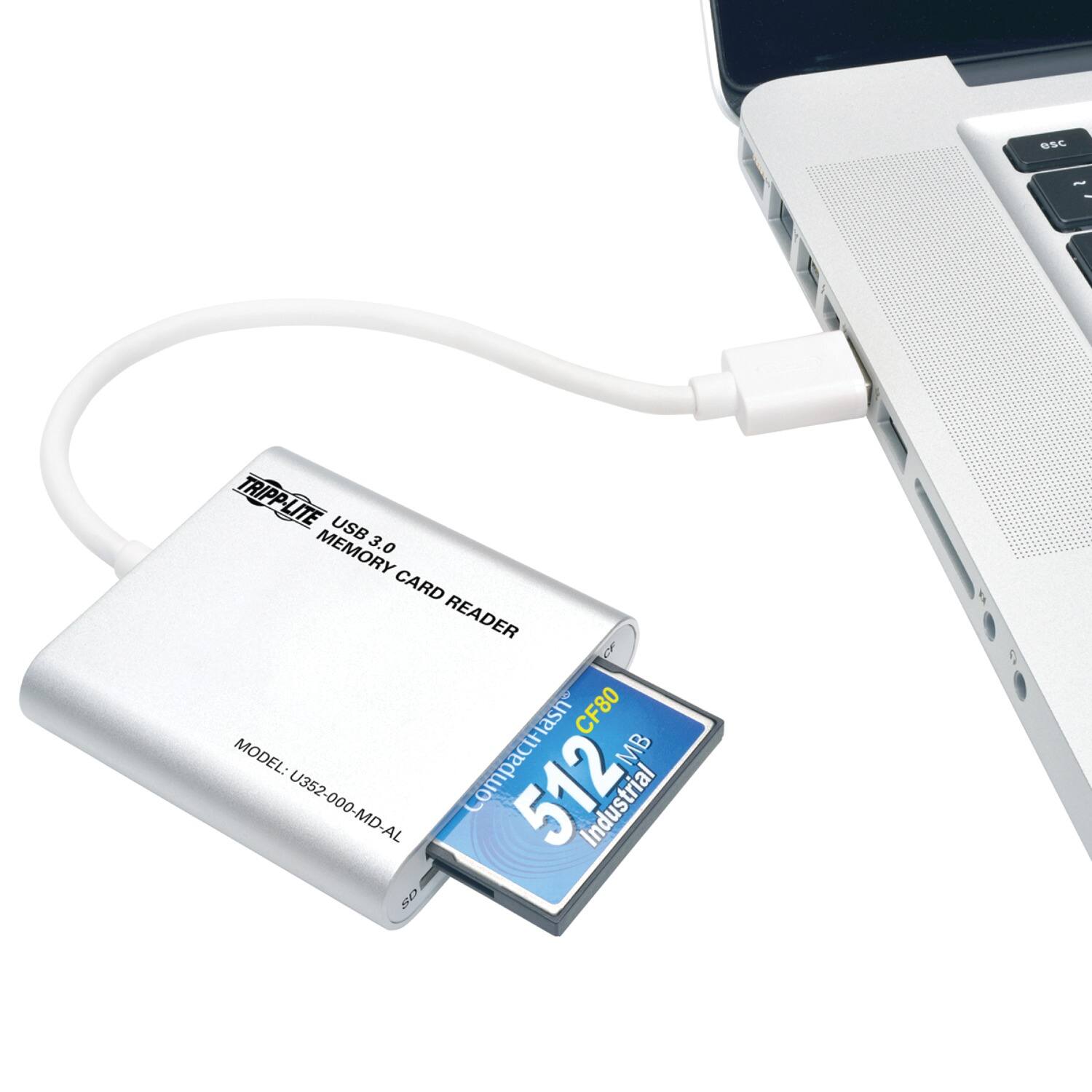 TRIPP-LITE USB MEMORY CARD READER  
MODEL: U352-000-MD-AL  
CompactFlash CF80  
512 MB U352-000-MD-AL  
Industrial