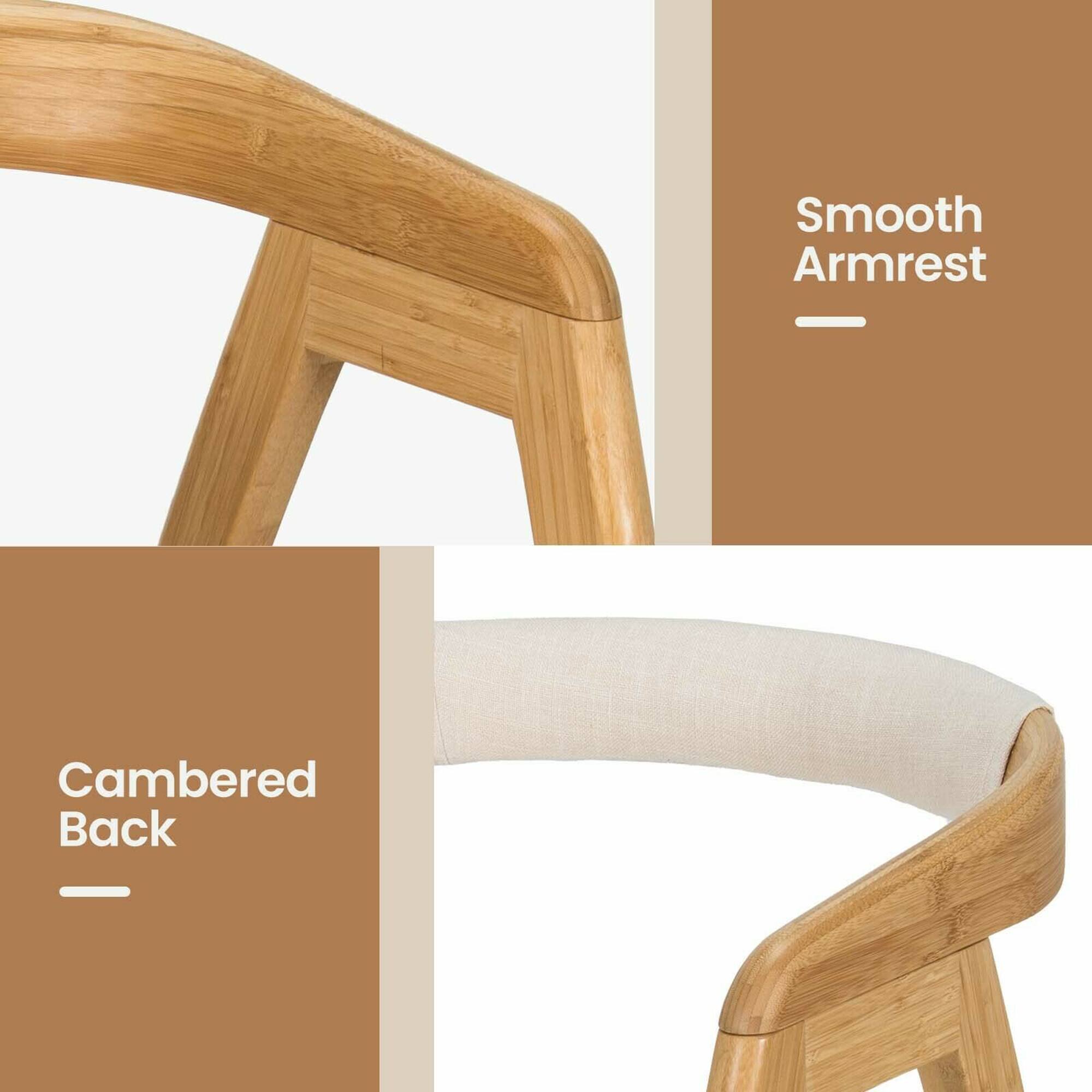Smooth Armrest  
Cambered Back