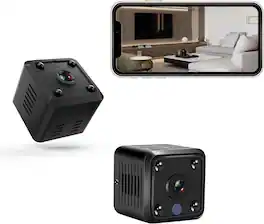 Cluzine - Mini Smart Security Camera, Compact WiFi Camera