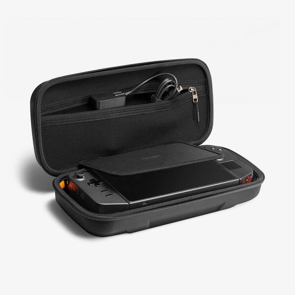 Angle. Spigen - Spigen Rugged Armor Pro Pouch for Legion Go - Black.