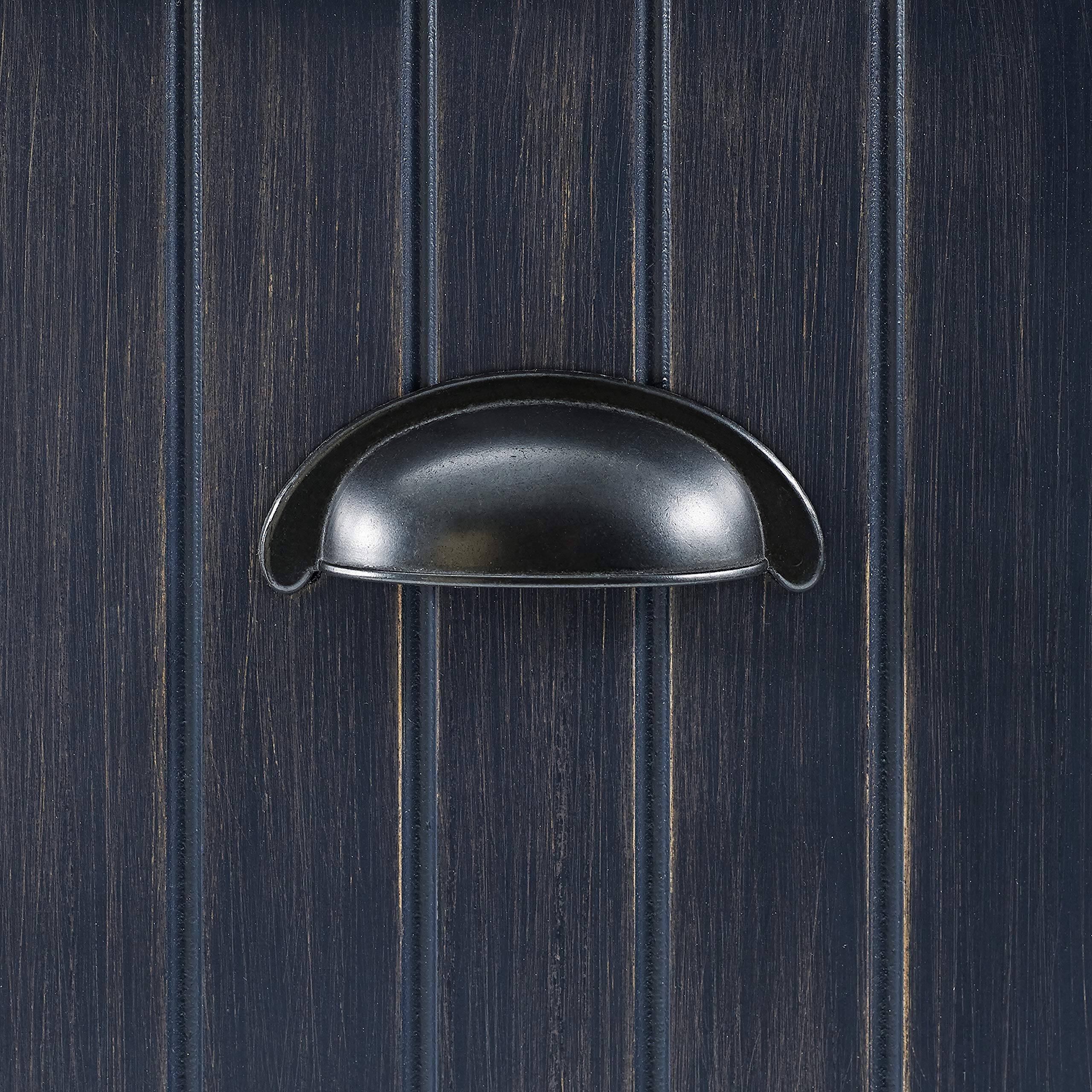 Alt View 3. Crosley Furniture - Seaside Hall Tree - Distressed Navy.