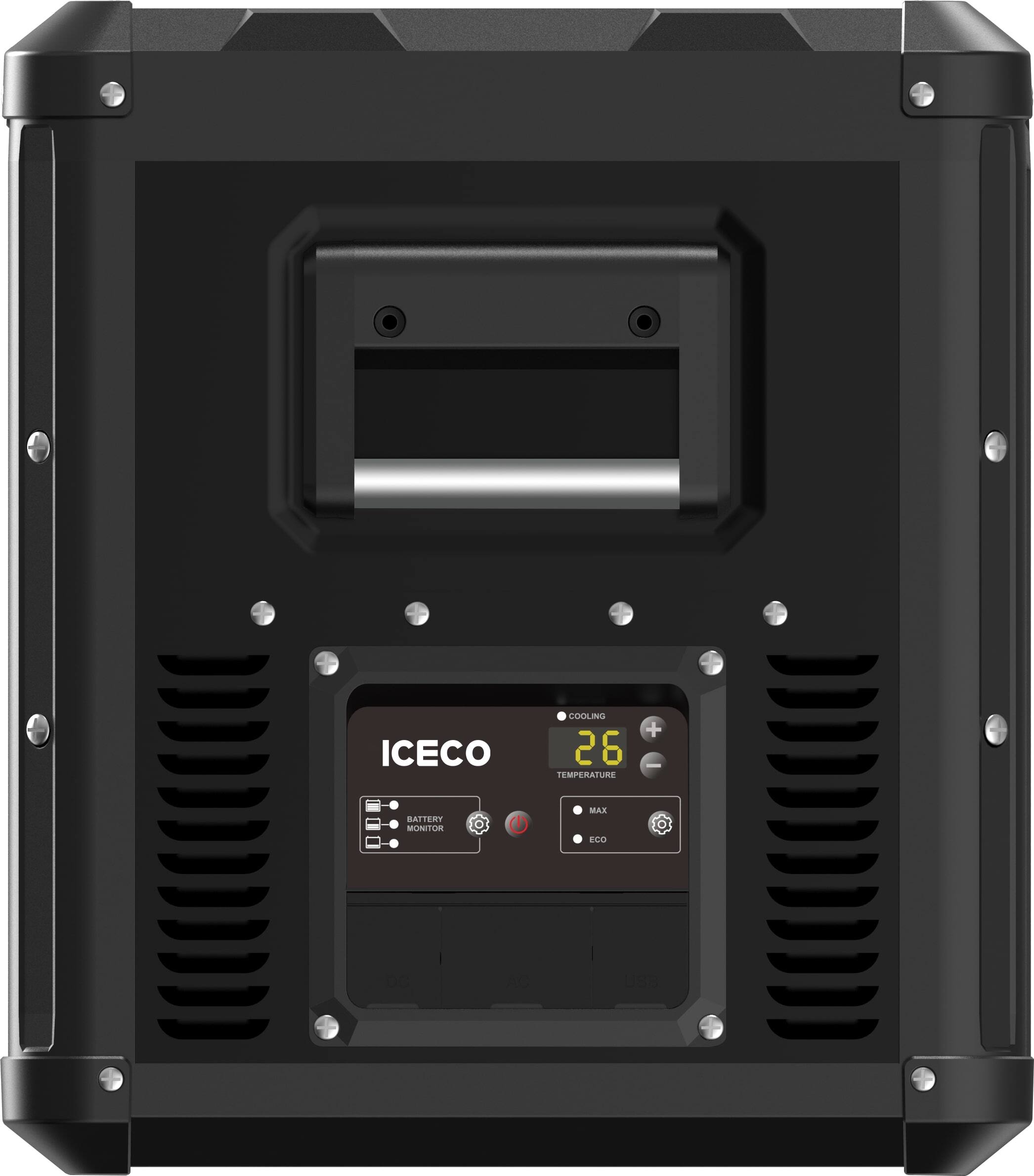 ICECO  
COOLING  
26  
TEMPERATURE  
BATTERY MONITOR  
MAX  
ECO