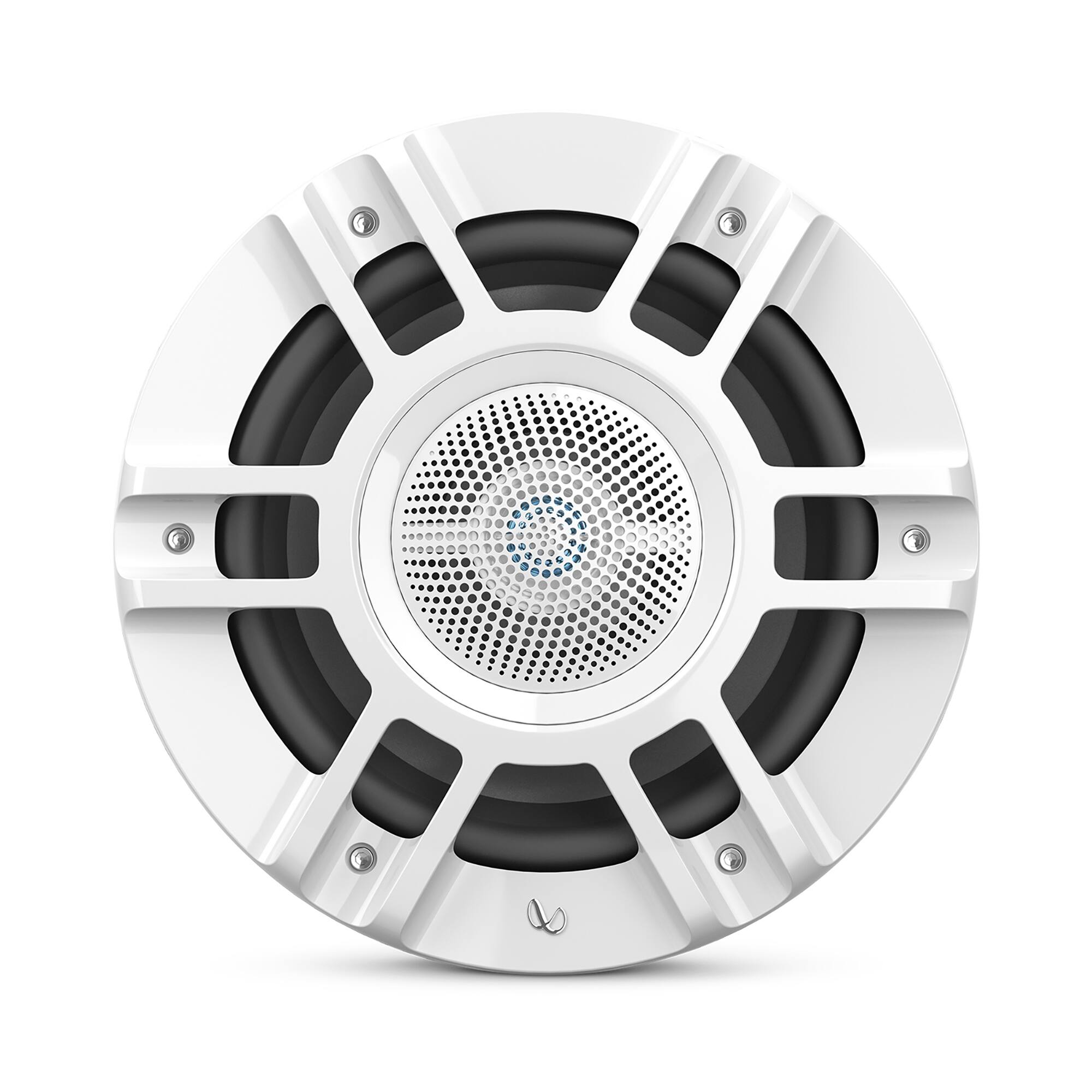 Alt View 2. Infinity - Infinity Kappa8130M White 8" Premium 3 Way RGB LED Convertible Speakers - White.