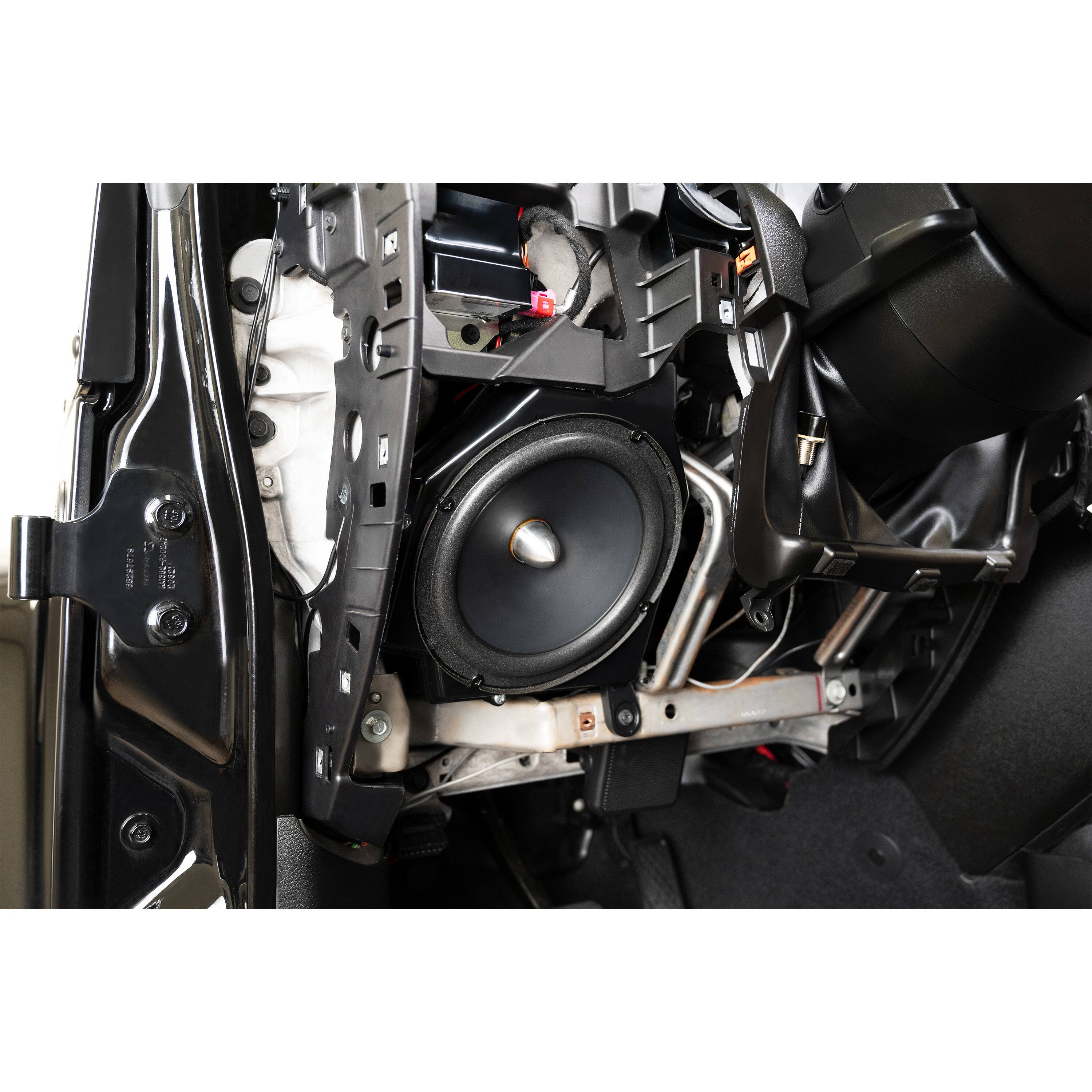 Alt View 22. Stinger - Front 6.5” Speaker Pods with Tweeter Adapters for Select Jeep Wrangler JL and Gladiator JT Vehicles - Black.