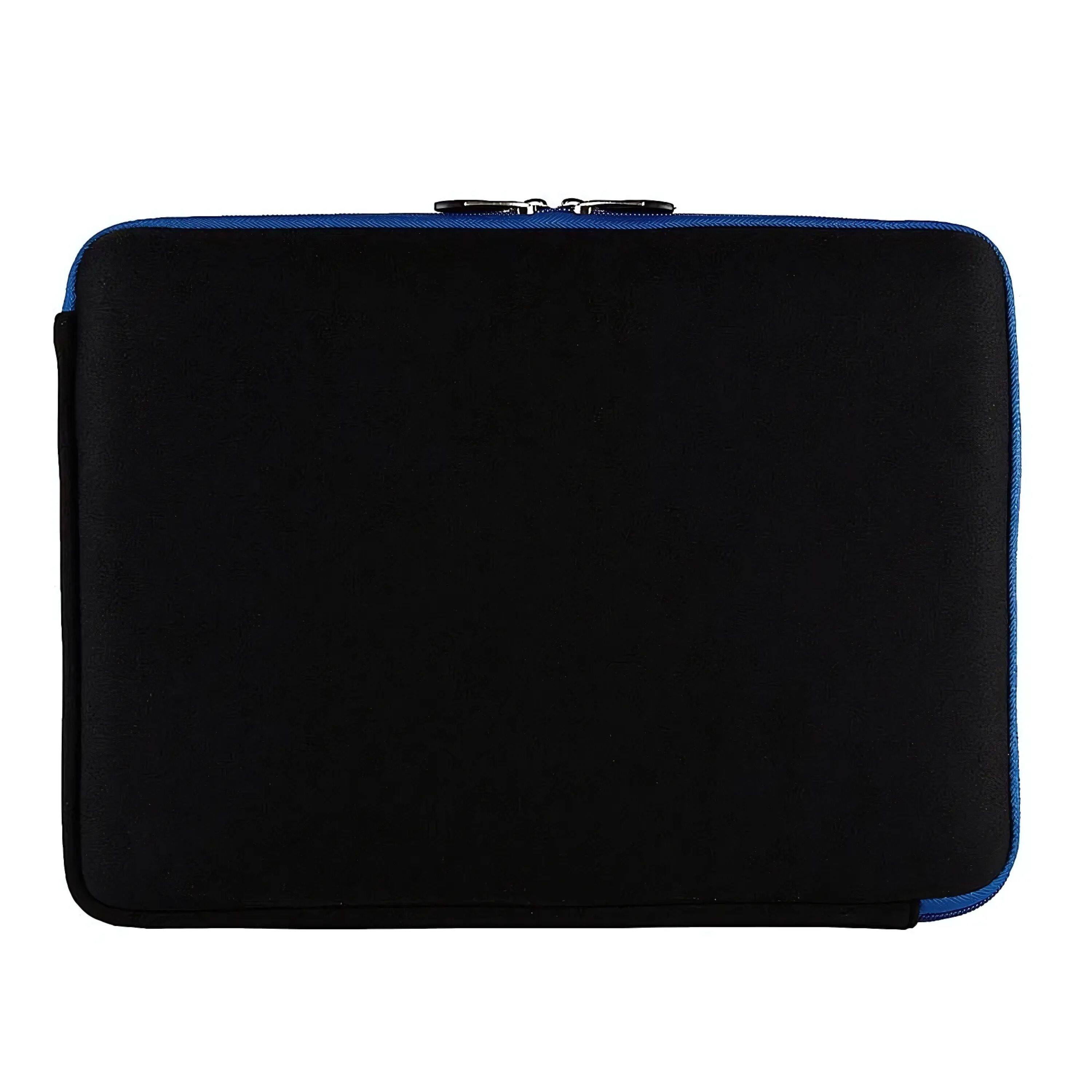 Angle. Kitcheniva - Universal Laptop Neoprene Sleeve Carry Case Zipper Bag 13" Black/Blue - Black/Blue.