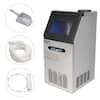 Front. Winado - Commercial Ice Maker Machine, 110LBS/24H Under Counter Ice Machine with 24LBS Bin, Freestanding Ice Maker, 2 Water Inlet - Silver.