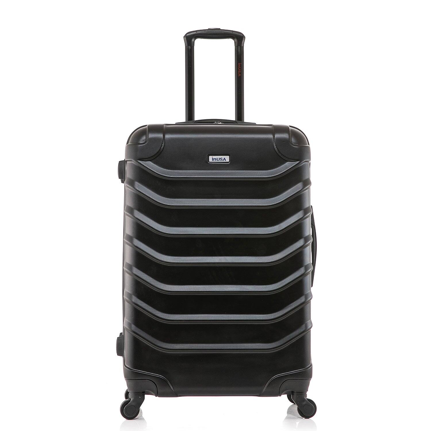 Angle. InUSA - Endurance Lightweight Hardside Spinner Luggage 28" - Black.