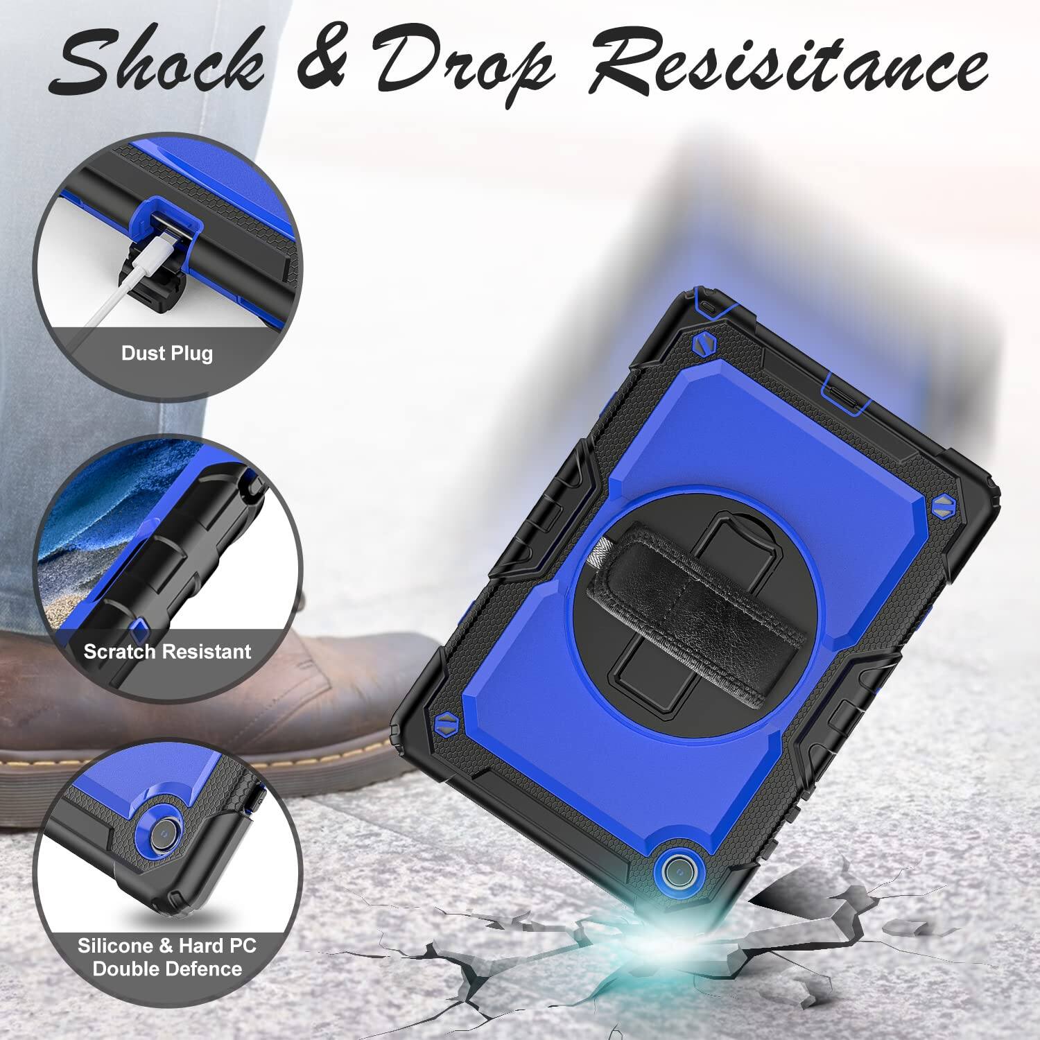 Shock & Drop Resistance

- Dust Plug
- Scratch Resistant
- Silicone & Hard PC Double Defence