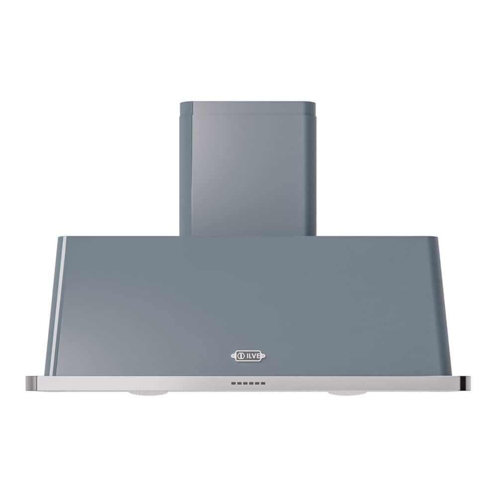 ILVE - 48 inches - Externally Vented - Wall Range Hood - Blue Grey