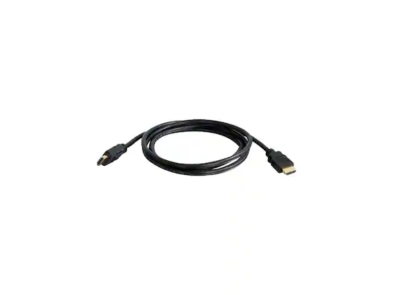 Front. Cables to Go - C2G 42502 High Speed HDMI Cable with Ethernet for TVs, Laptops, and Chromebooks, Black (4.9 Feet, 1.5 Meters).